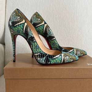 Christian Louboutin python pumps size 38